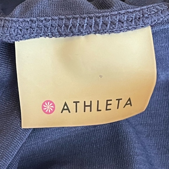 Athleta Baja UPF Navy Blue Jacket Size Medium Hooded Running Jacket - Picture 6 of 9